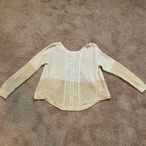 Crochet backless sweater